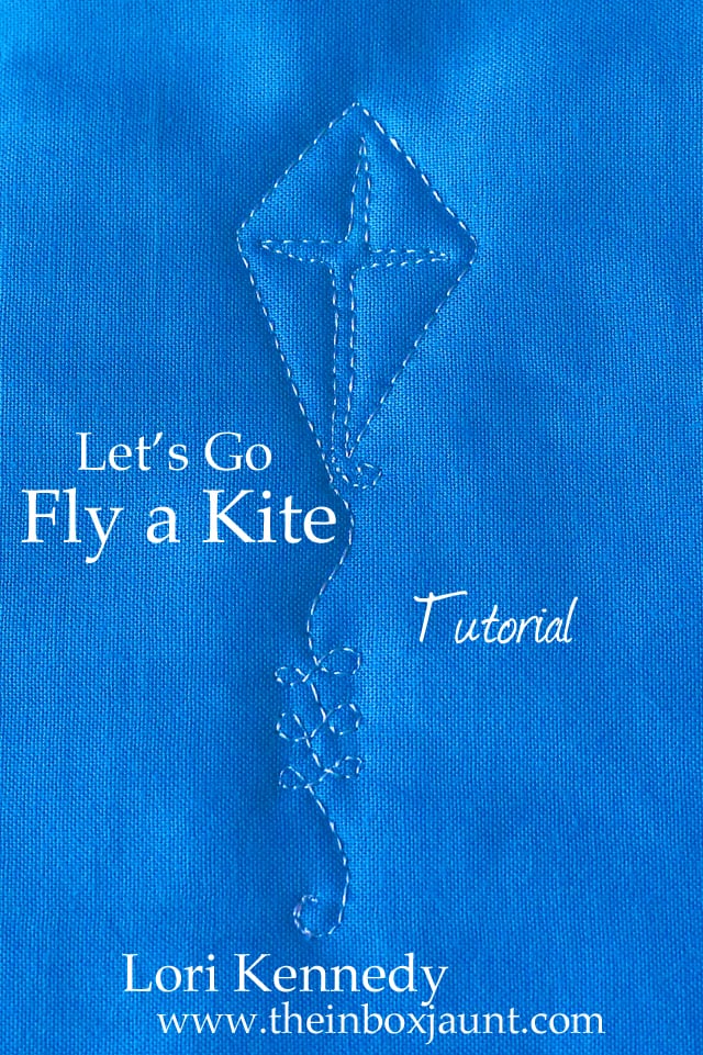 Kite, Free Motion Quilting