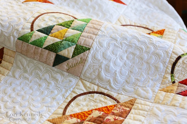 Machine Quilting, Basket Quilt